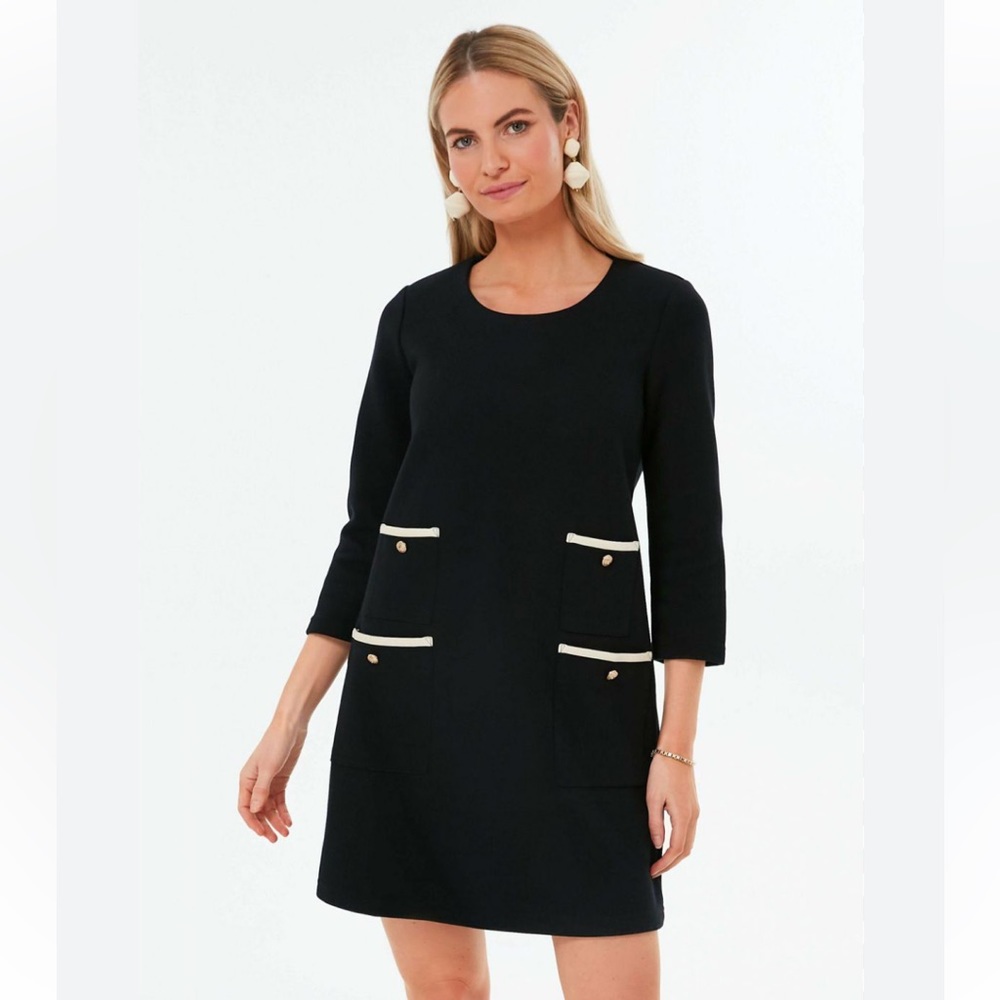 NWT Tuckernuck Black Francoise Mod Mini Dress size Small